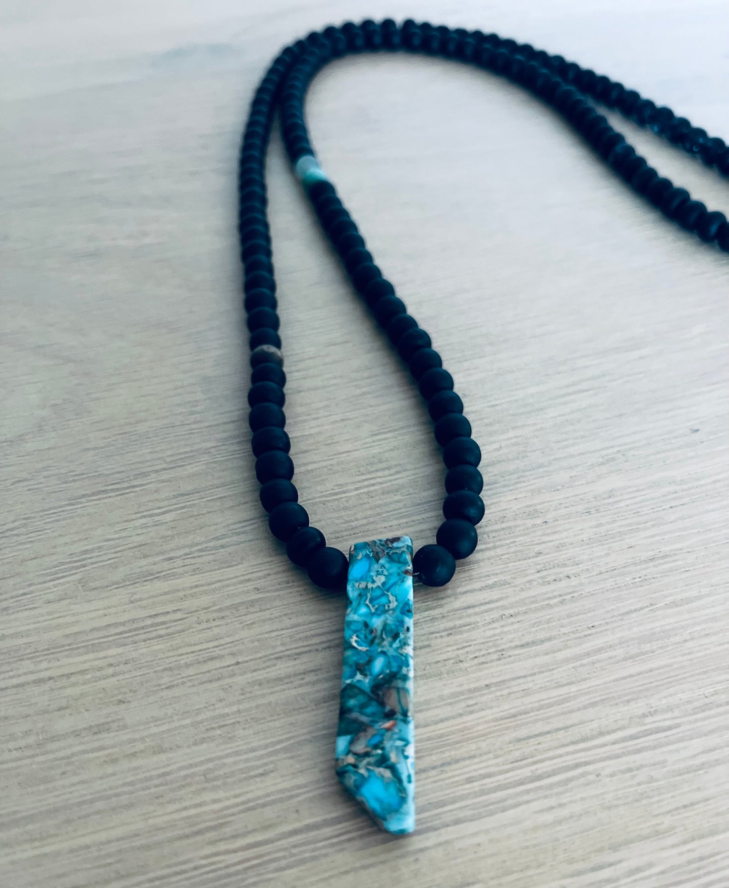 Recovering - Turquoise Slab Necklace