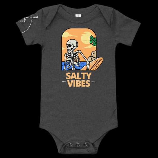 Salty Vibes - Baby short sleeve one piece