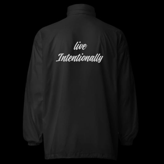 Live Intentionally - Unisex Windbreaker