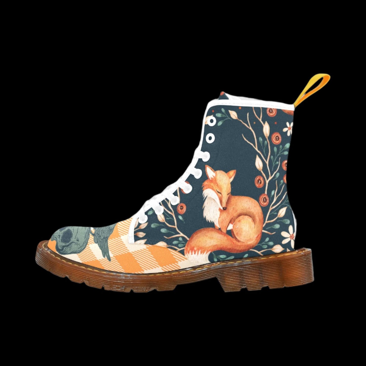 The Fox and Raven - Women's Tattooed Canvas Boots