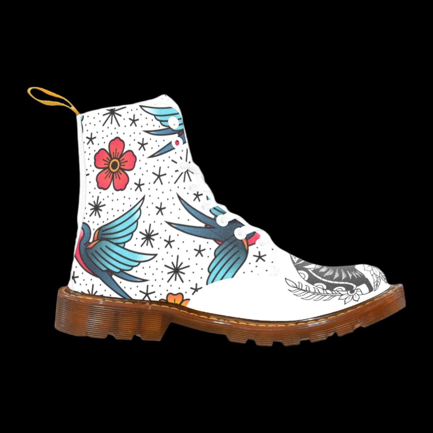 Wild Soul - Women's Tattooed Canvas Boots