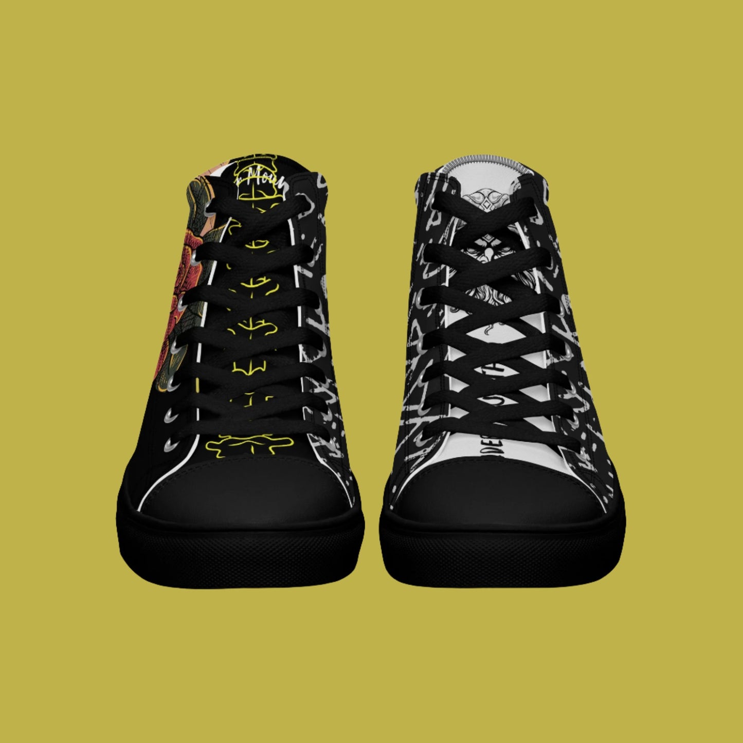 Make Peace - Men’s High Top Canvas Shoes