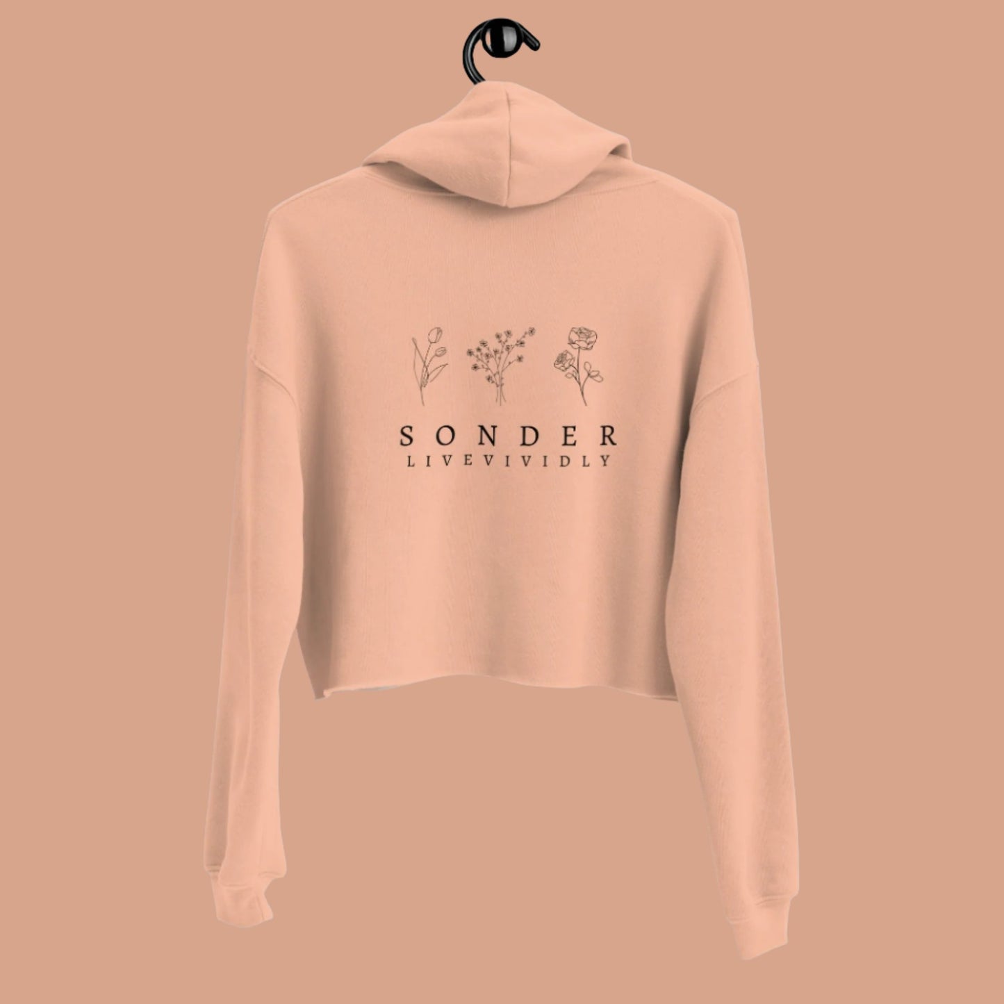 Live Vividly - Women’s Crop Hoodie