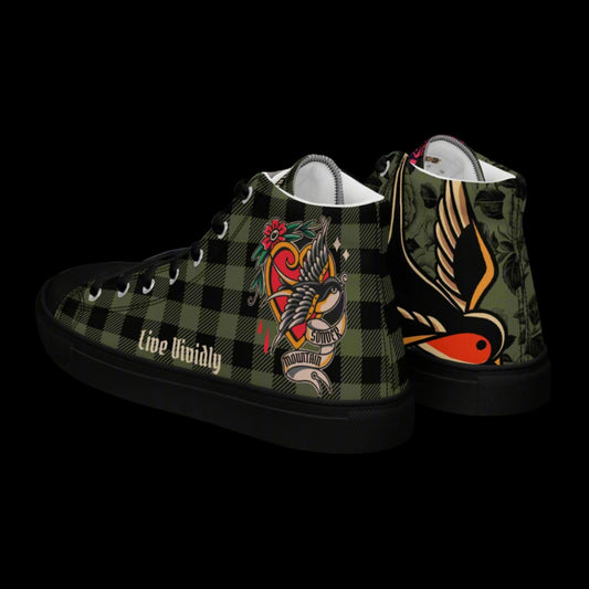 Irish Blood - Women’s High Top Canvas Shoes