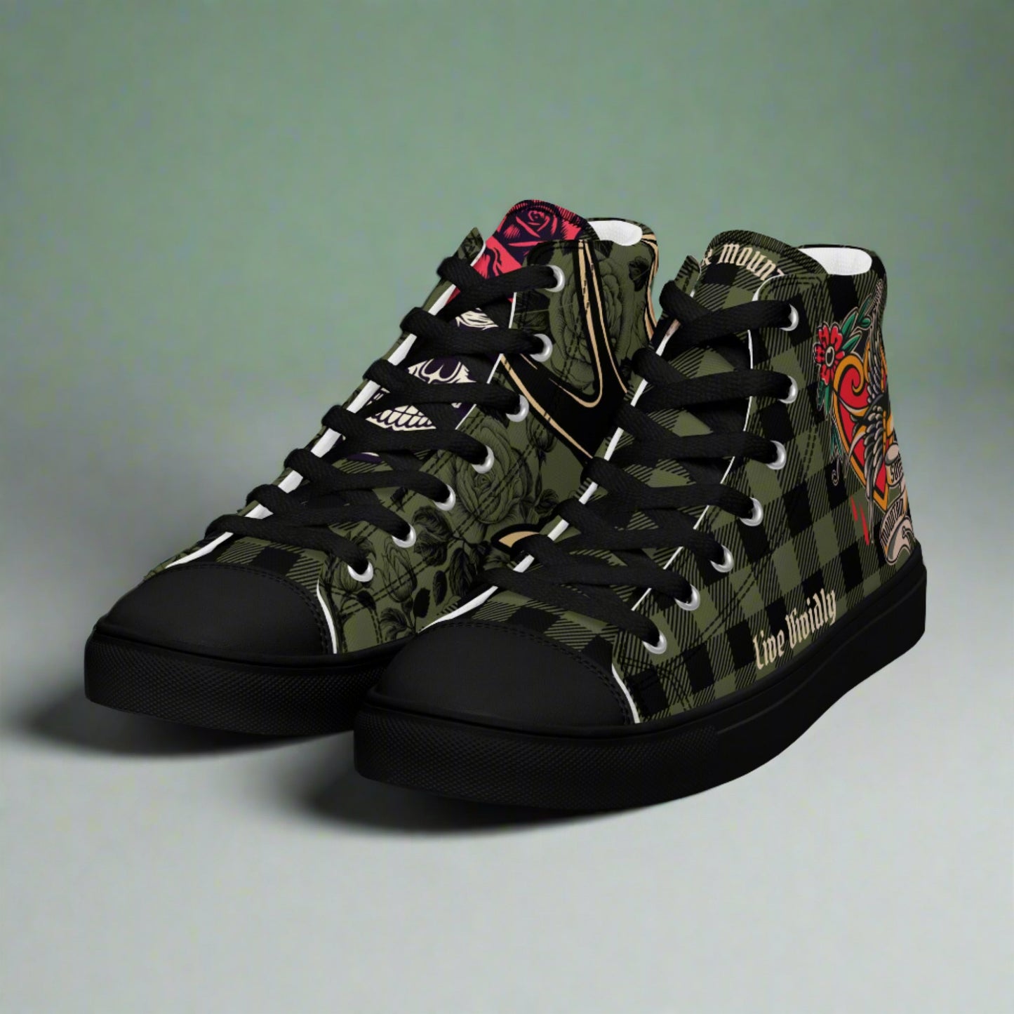 Irish Blood - Women’s High Top Canvas Shoes