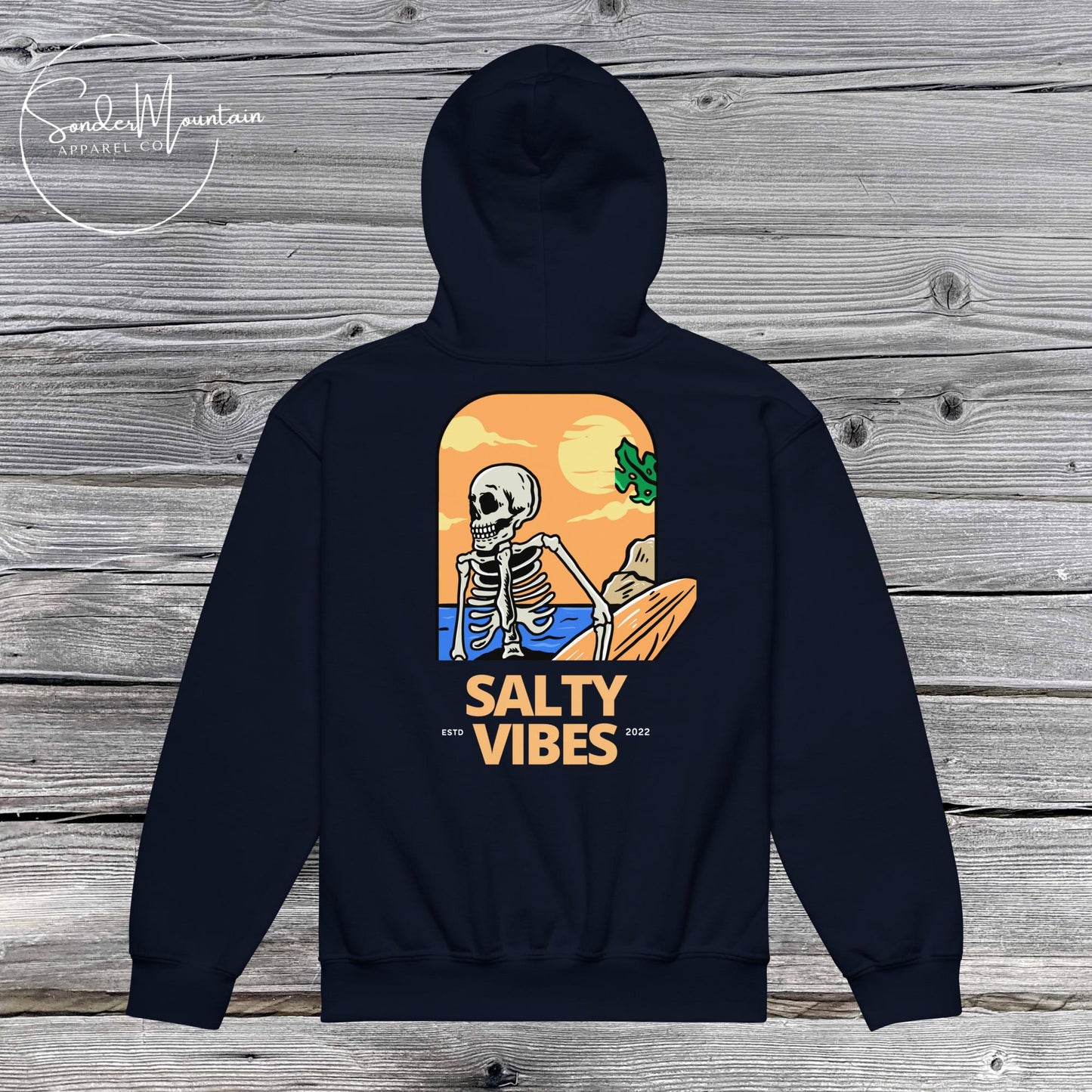 Salty Vibes - Youth Heavy Blend Hoodie