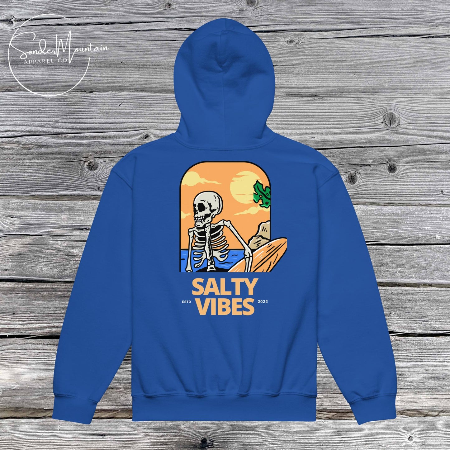 Salty Vibes - Youth Heavy Blend Hoodie